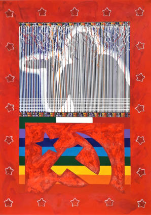 Stefano Pizzi, Tessere il futuro, tecnica mista,70x50cm, 2021