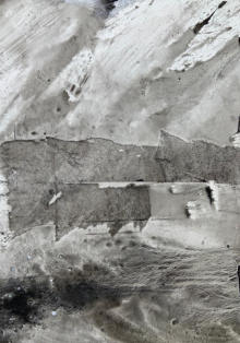 Mareggiata a Livorno,matita su carta preparata,40x50cm, 2017